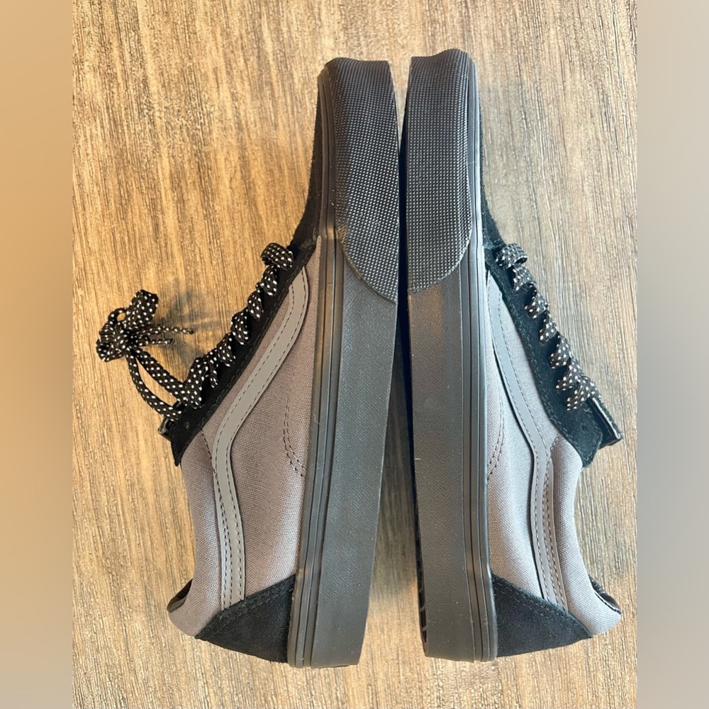 NIB VANS OLD SKOOL REFLECTIVE POP BLACK/PEWTER SUEDE CANVAS UPPER SIZE 7 - Picture 6 of 8